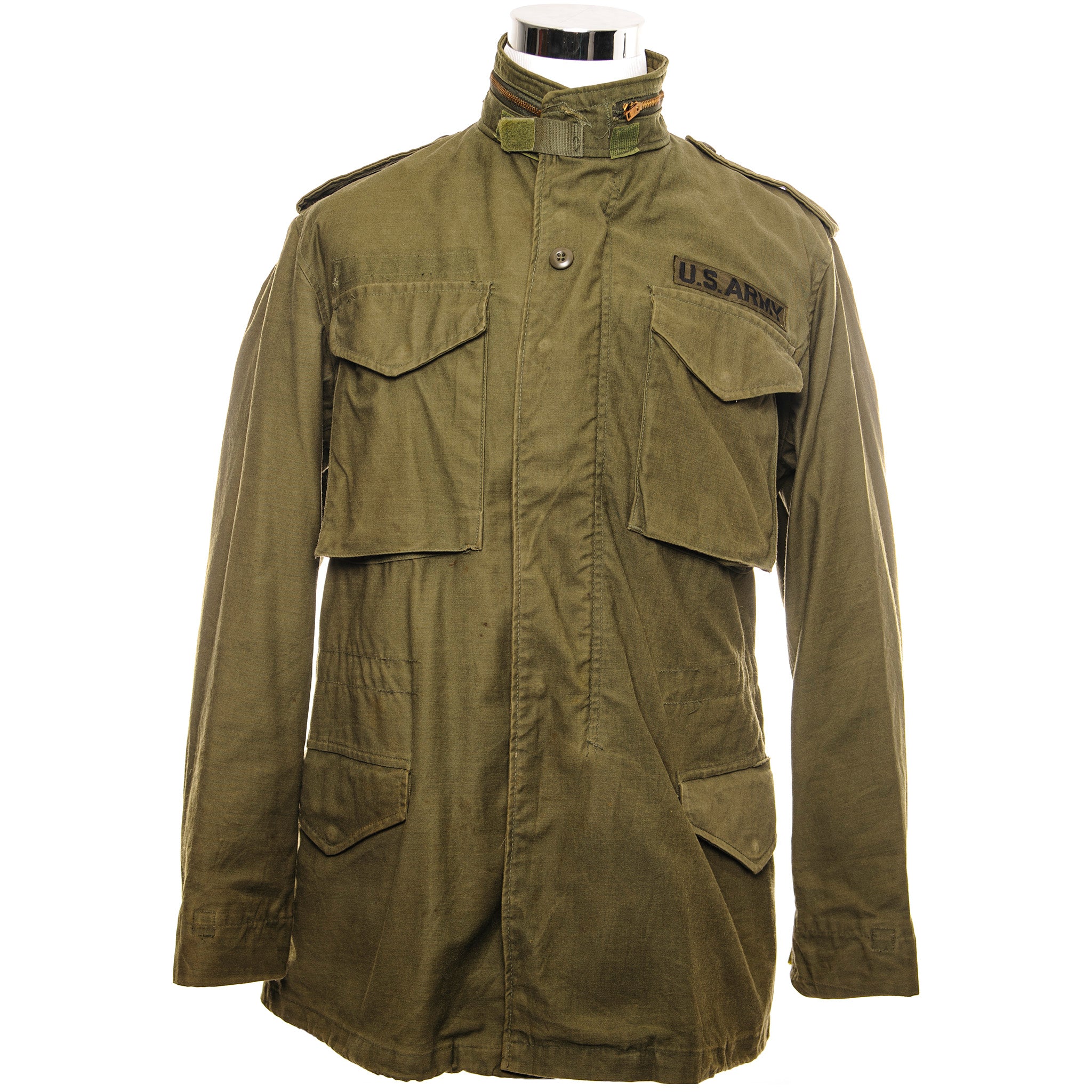Vintage US Army M-1965 M65 Field Jacket - 1980s Small Long Size - Military Green Outerwear for Men - Perfect for Outdoor Adventures, Camping & Casual Wear