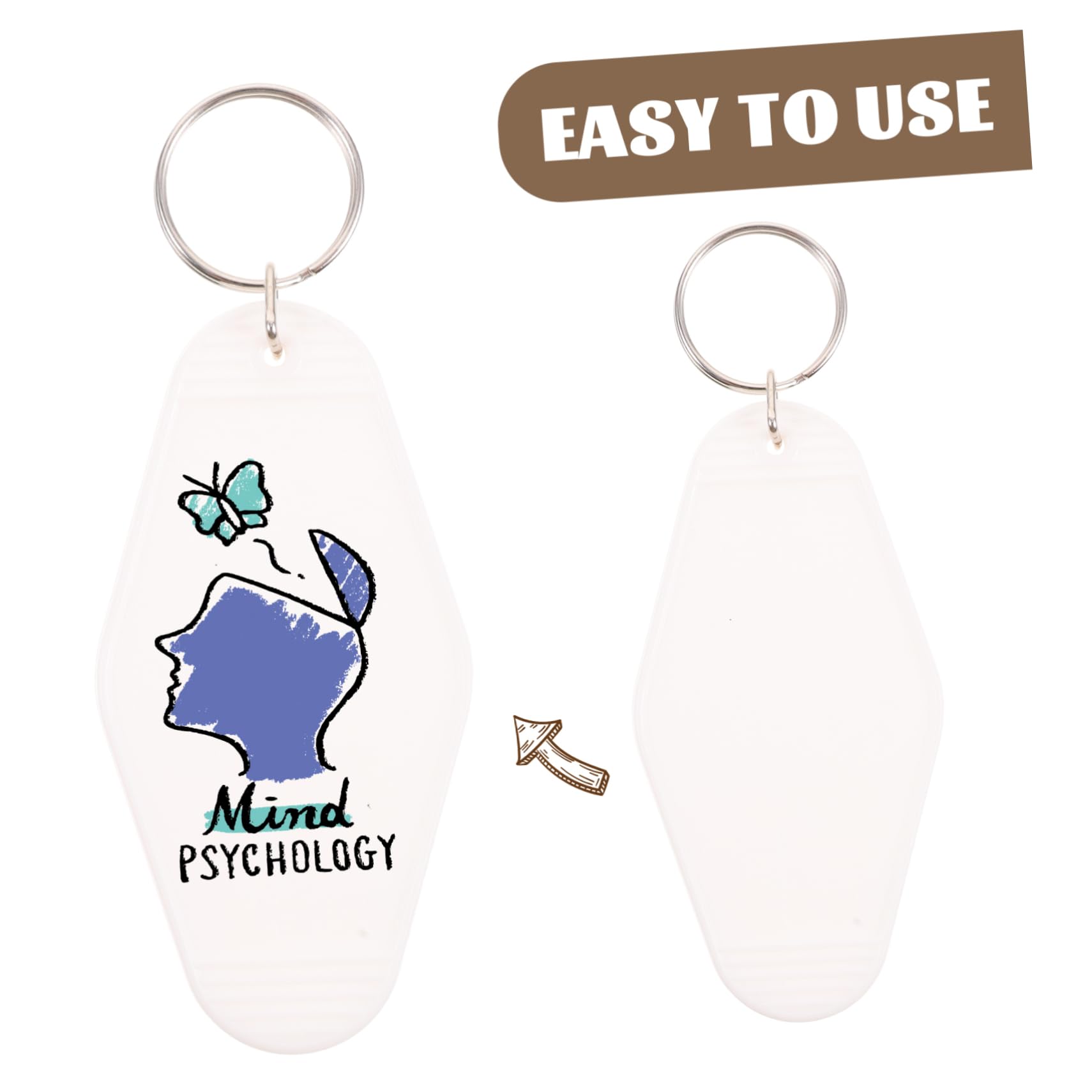 SOIMISS 20 Pack Durable Plastic Keychain Tag Holder Keyring - Multi-Purpose Luggage Key Tags for Travel, ID Labels & Organization | Perfect for Suitcases, Backpacks, Gym Bags & Pet Collars