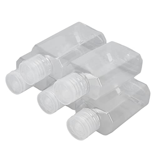 Refillable Travel Squeeze Bottles with Dustproof Cover - Leakproof Portable Empty Bottles for Toiletries, Cosmetics & Liquids - Wide Mouth for Easy Filling - Perfect for Camping, Gym & Air Travel