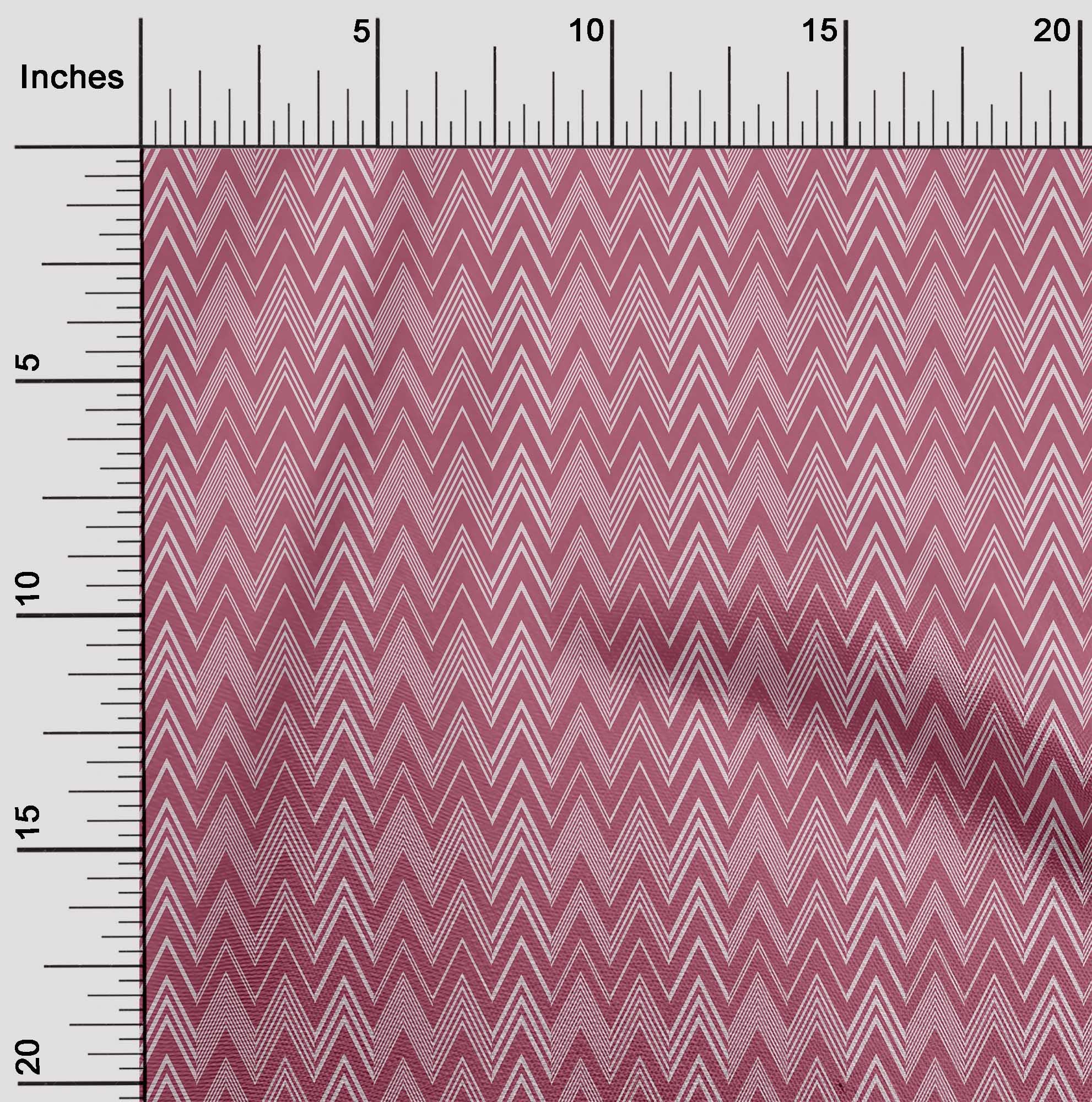 **101 Cotton Flex Pink Chevron Print Fabric by The Yard - 40 Inch Wide (8713) - Perfect for Dresses, Skirts & DIY Sewing Projects**