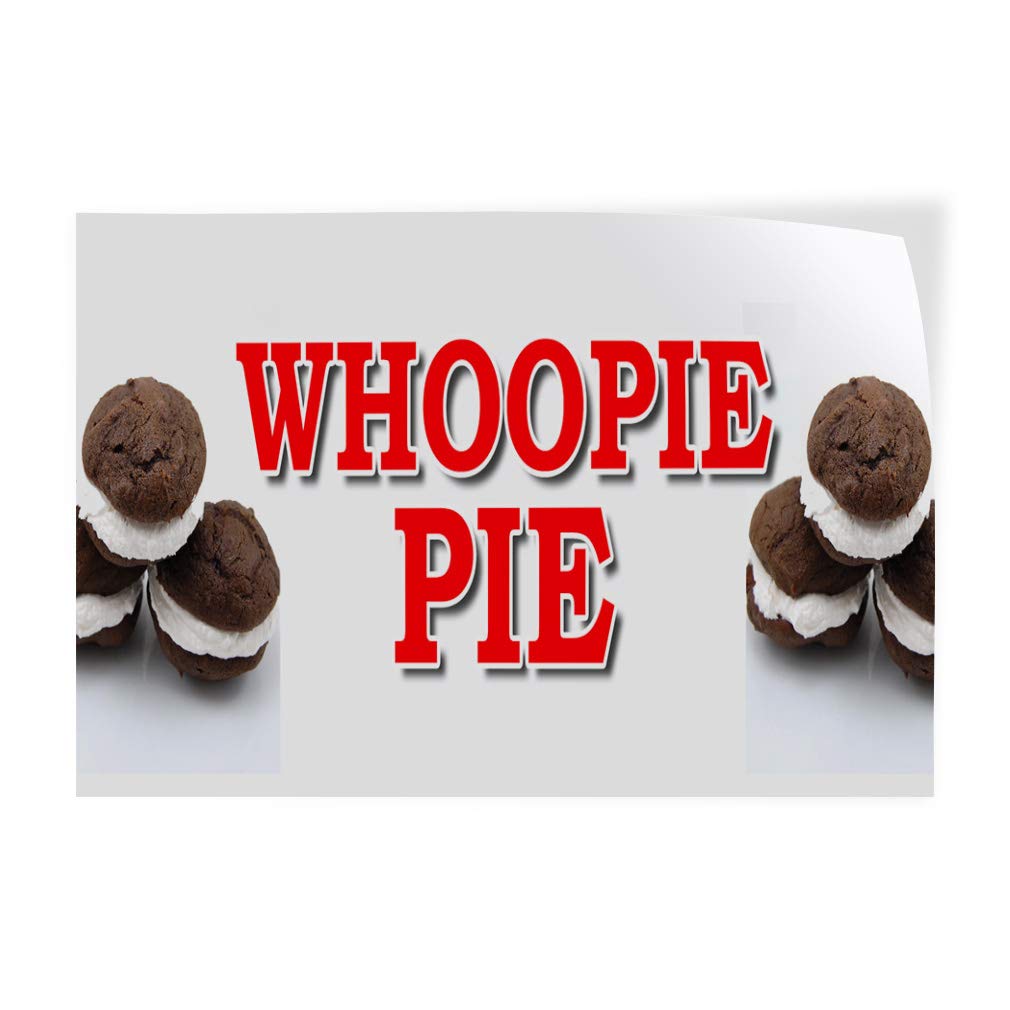 Whoopie Pie Vinyl Decal Stickers - 7x5 Inches, Multiple Sizes - Food Truck, Restaurant & Industrial Safety Signs - Perfect for Commercial Kitchens, Bakery Decor & Food Fair Branding