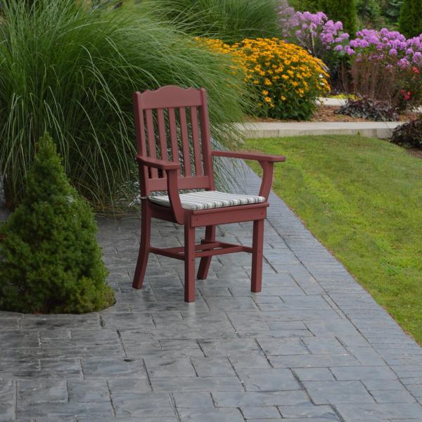 Elegant Royal Dining Chair with Arms - Luxury Upholstered Seat for Formal Dining Room, Banquet, and Home Decor