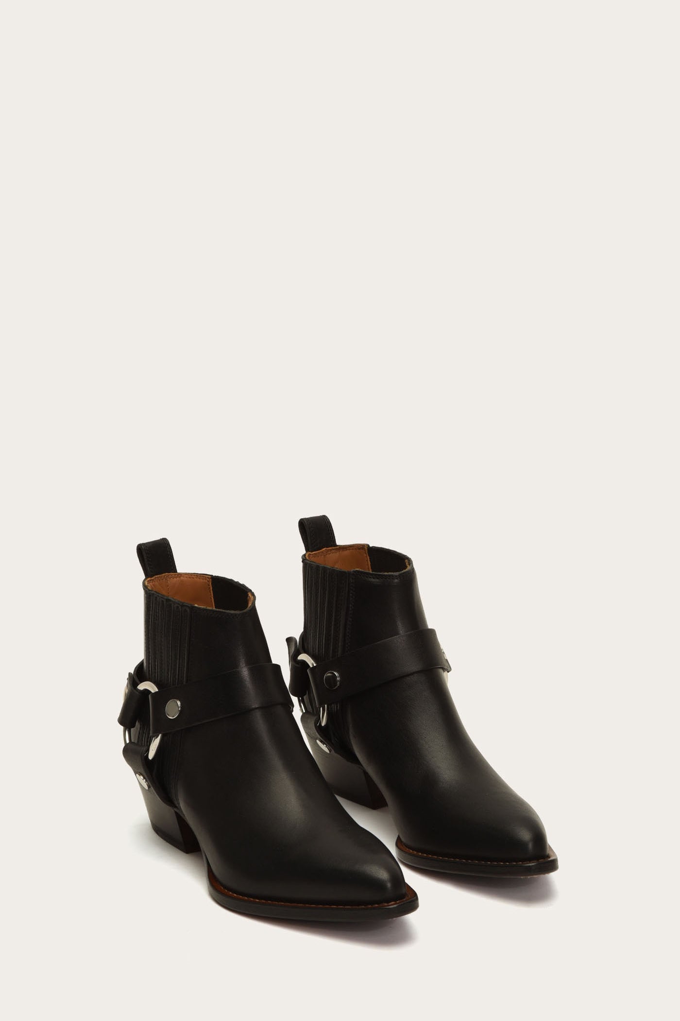 Vintage Modern Harness Chelsea Boots - Eco-Friendly Pre-Loved Leather Ankle Boots for Women | Perfect for Casual Outfits, Fall Fashion & Sustainable Wardrobe