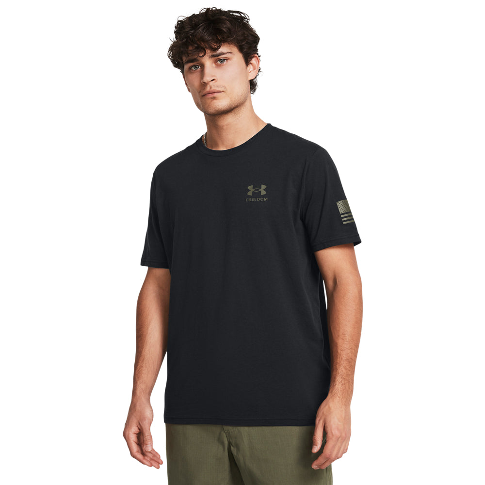 Under Armour Men's Freedom Flag Gradient T-Shirt - Patriotic Workout & Casual Wear for Gym, Running & Everyday Comfort