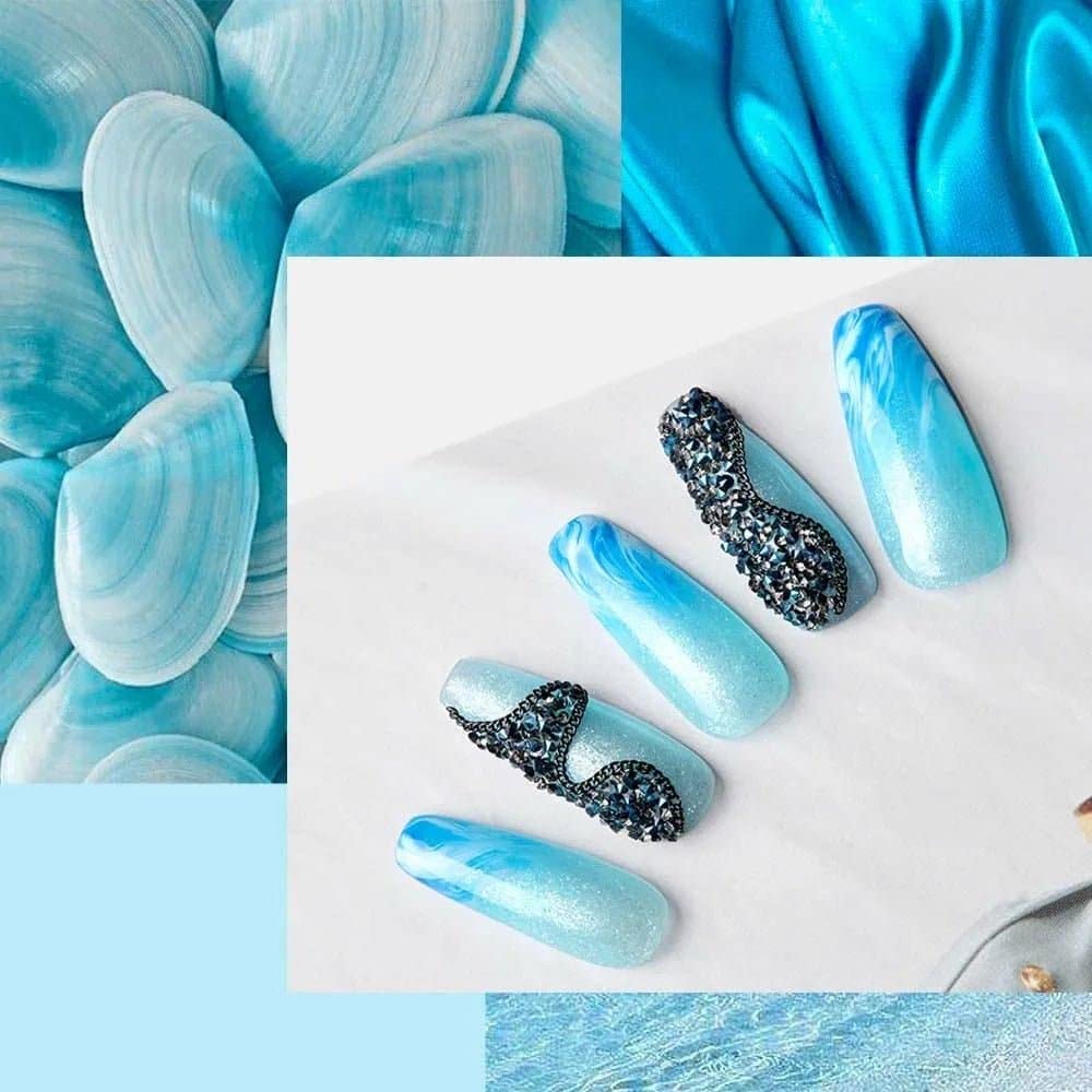 MODELONES 15ml Poly Nail Gel Builder - Professional Nail Extension & Thickening Gel for Acrylic Nails (Sky Blue 062) - Perfect for Salon, Home Manicures & Nail Art Designs
