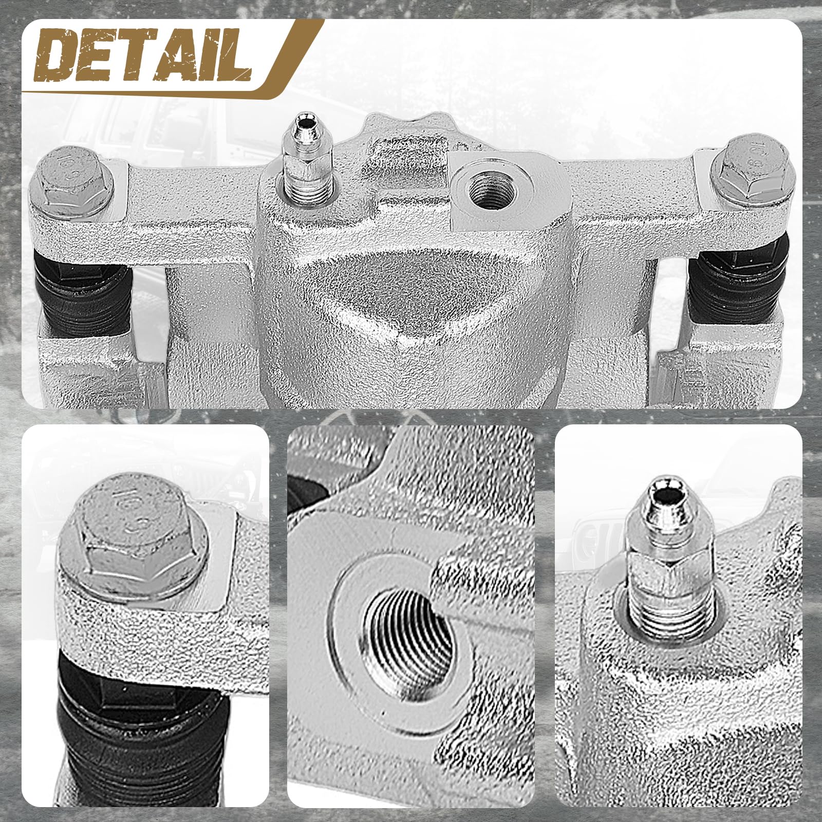 Rear Brake Caliper Replacement for Jeep Wrangler JK, Liberty & Dodge Nitro - Part #165046, 68003774AA, 68003775AA, 68003778AA, 18-B5046, 18-P5046, 18-5046 - Perfect for Off-Roading & Daily Commuting