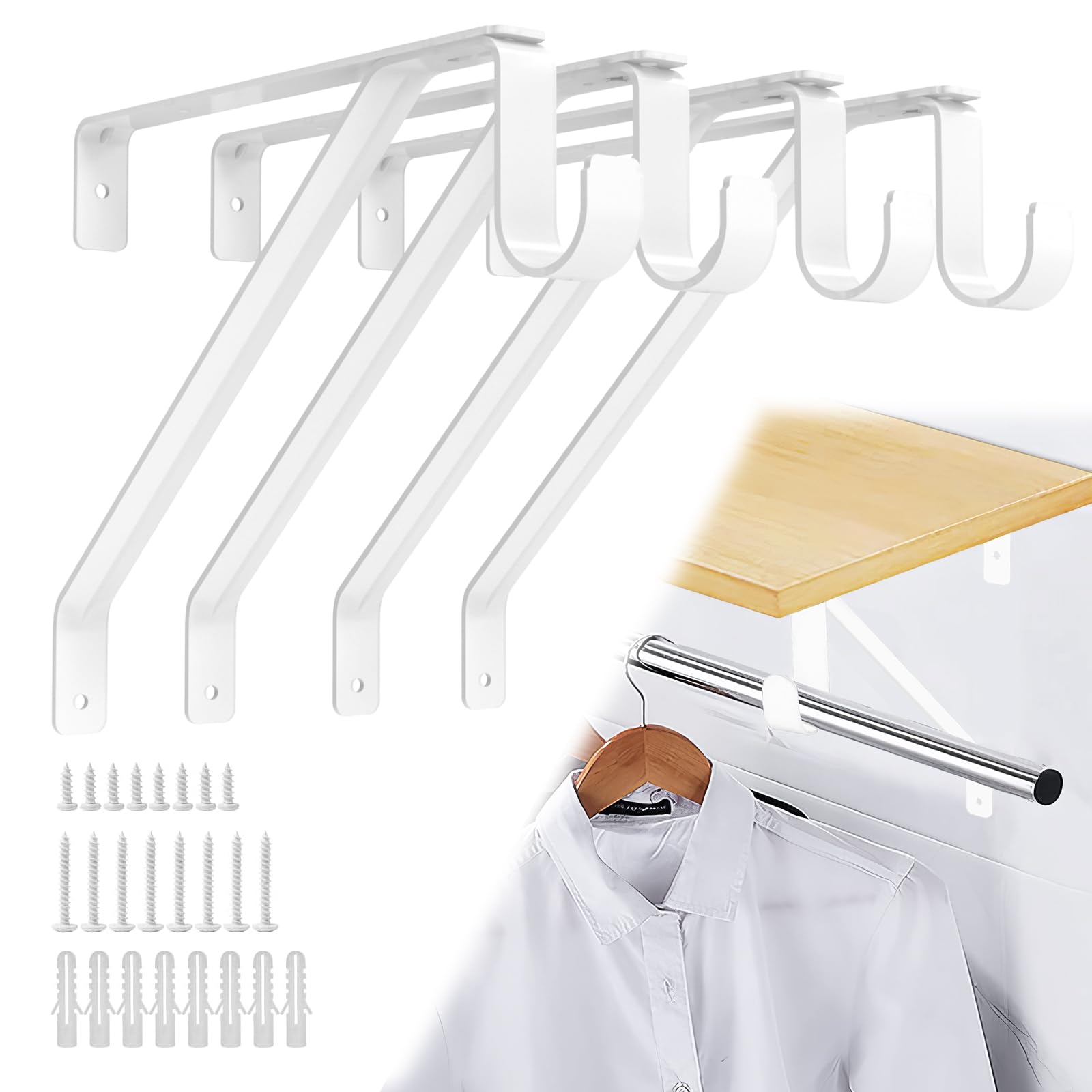 Heavy Duty Adjustable Shelf Brackets 10