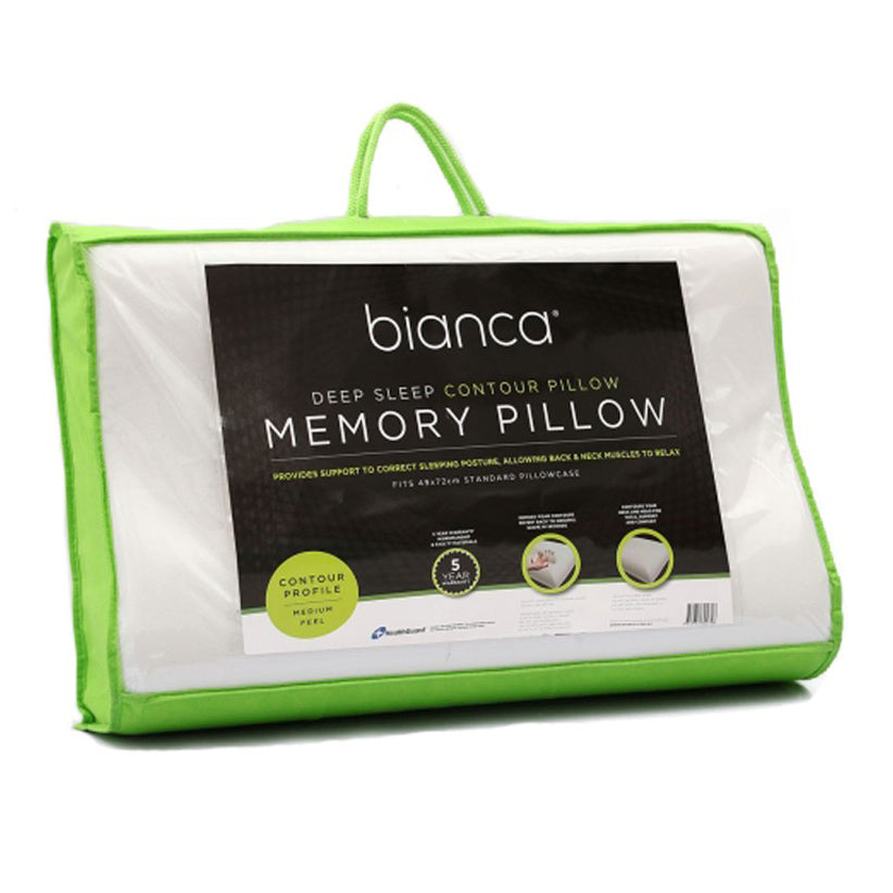 Contour Memory Foam Pillow for Neck Pain Relief & Deep Sleep - Orthopedic Support for Side, Back & Stomach Sleepers - Perfect for Home, Travel & Office Use