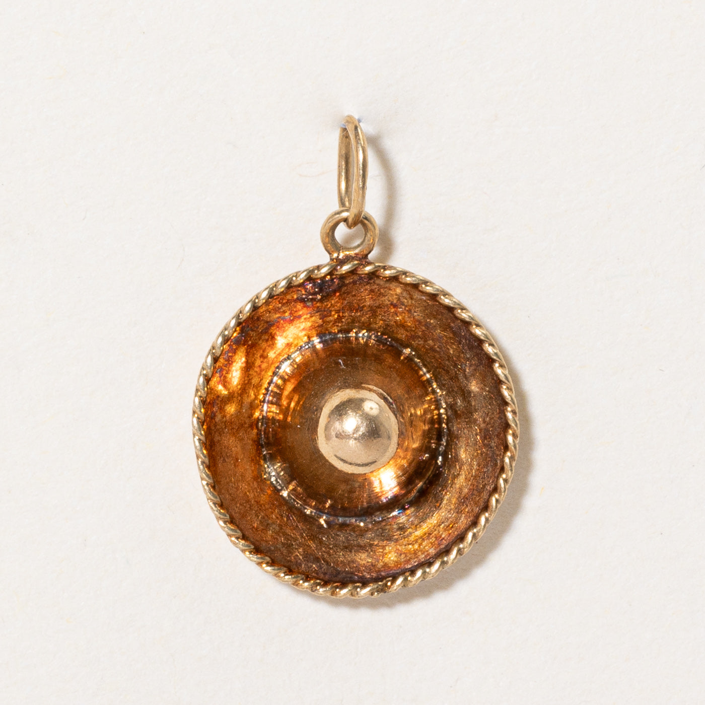 14K Yellow Gold Sombrero Charm Pendant - Mexican Hat Jewelry for Necklace - Perfect for Cinco de Mayo, Fiesta & Hispanic Heritage Celebrations