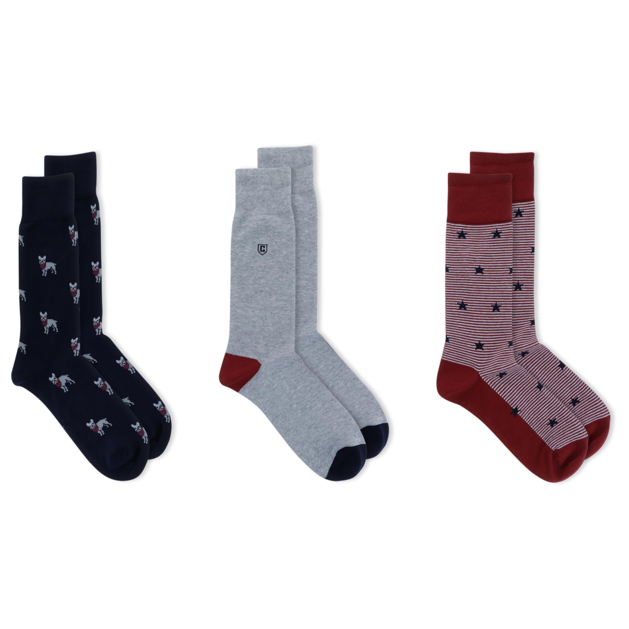 Chaps Men's Casual Fashion Cushioned Crew Socks - 3 Pack Comfortable Stretch Blend Socks for Everyday Wear | Perfect for Work, Gym & Outdoor Activities