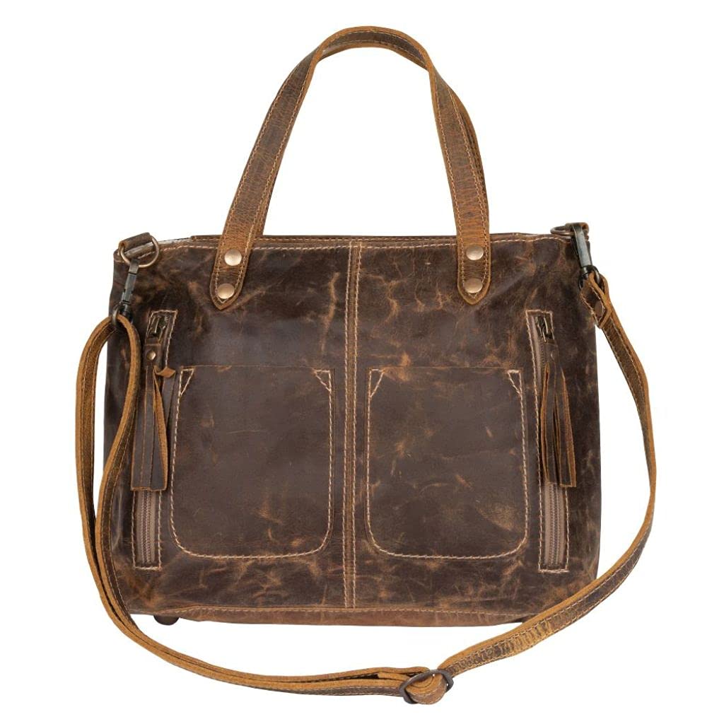 Myra Leather Bag for Women - Upcycled Multicolor S-2137 | Work & Travel