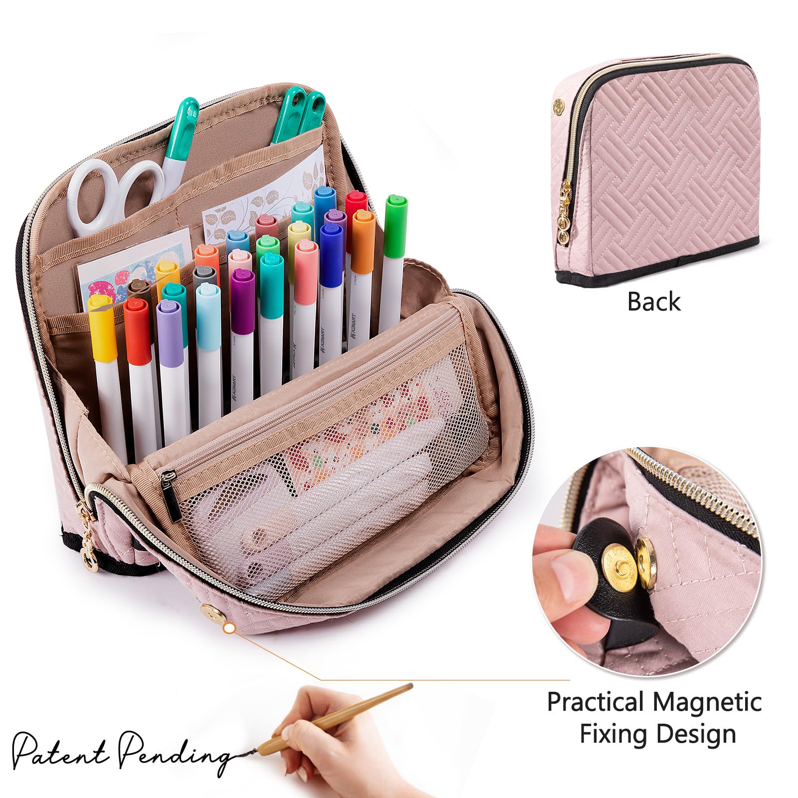 AMOIGEE Stand-Up Tool Organizer with Removable Pen Holder - Compatible with Cricut Pens & Tools - Craft Storage Organizer for Cricut Accessories - Perfect for Markers, Scissors & Craft Supplies - Ideal for Craft Rooms, DIY Projects & Scrapbooking
