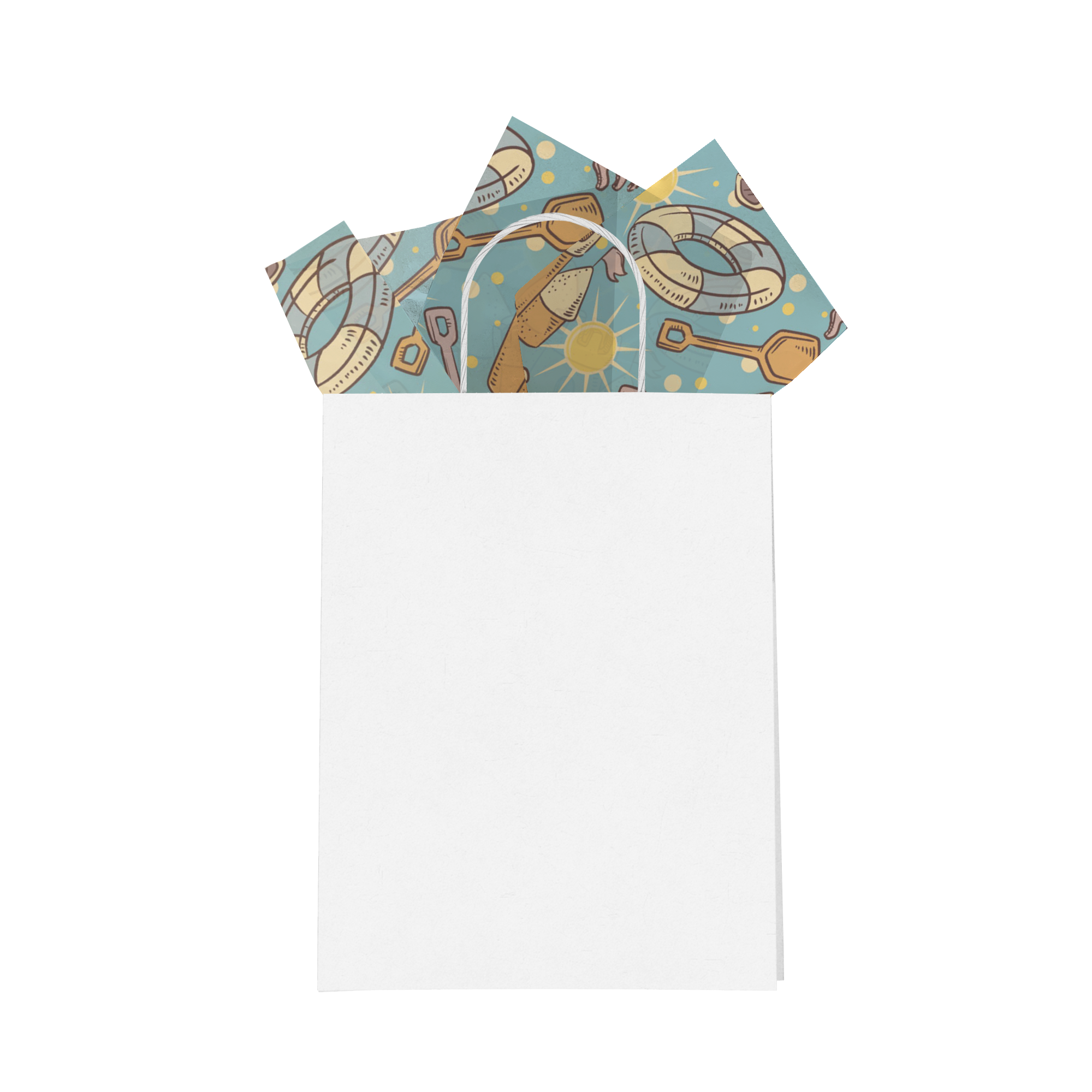 Premium Beach-Themed Designer Tissue Paper for Gift Bags - Perfect for Birthday Parties, Wedding Favors & Holiday Gift Wrapping