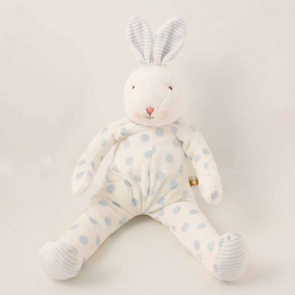 Polka Dot Bunny Blue Carrots Collection - Vintage & Retired - Perfect for Easter Decor, Gift Giving & Collectibles