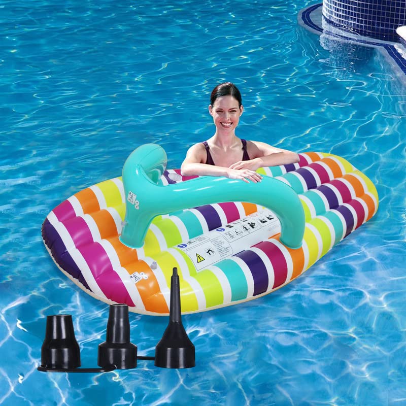 4-Piece Replacement Nozzle Set - 3-in-1 Multi-Size Plastic Air Pump Nozzles (Small/Medium/Large) for Inflatable Air Mattress, Sofa, Pool Float - Perfect for Camping, Home Use & Outdoor Activities