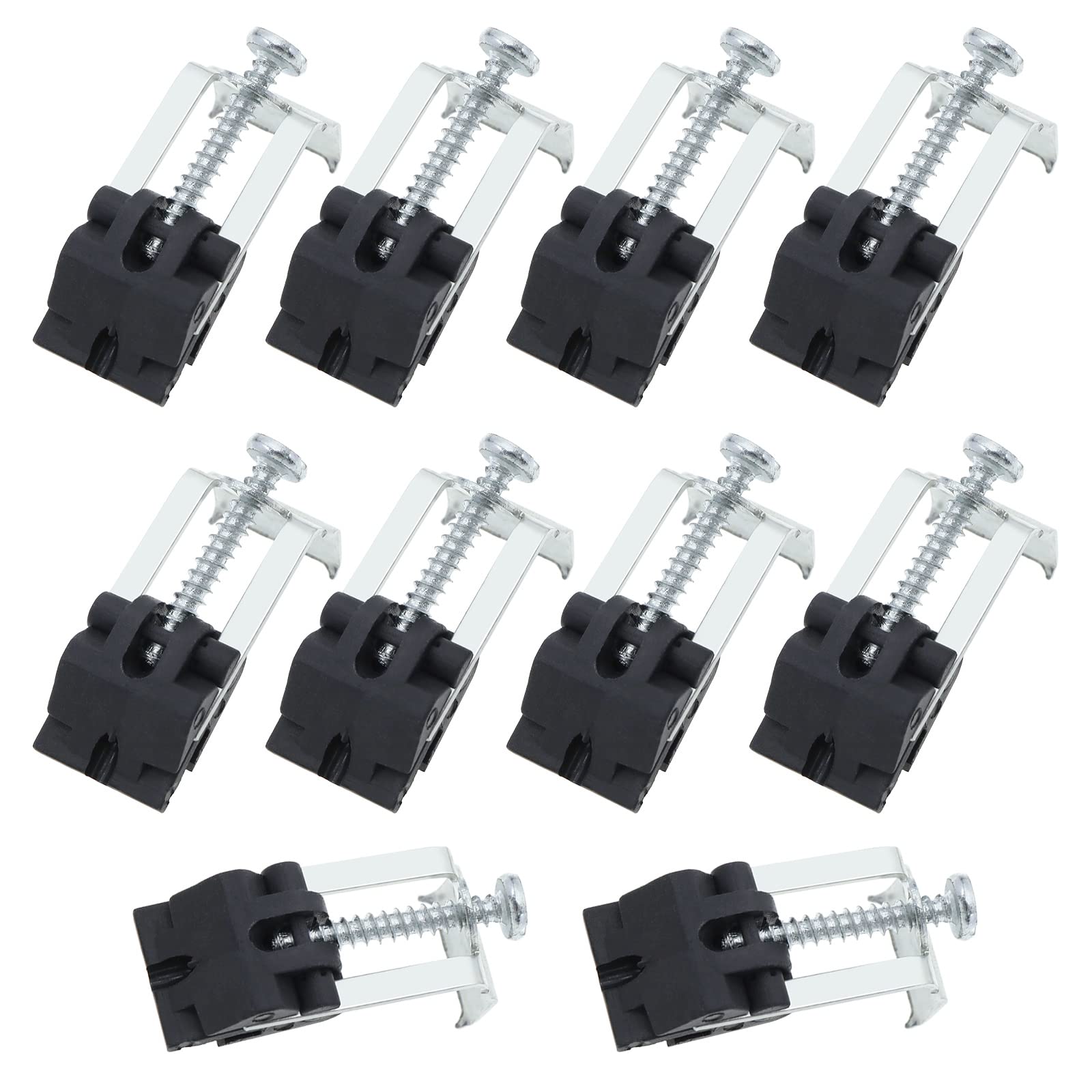 10Pcs Undermount Sink Clips - Heavy Duty Stainless Steel Kitchen Sink Mounting Brackets for Secure Installation - Perfect for Kitchen, Bathroom & Shower Sink Repair and Support (Easy DIY Fixing Solution)