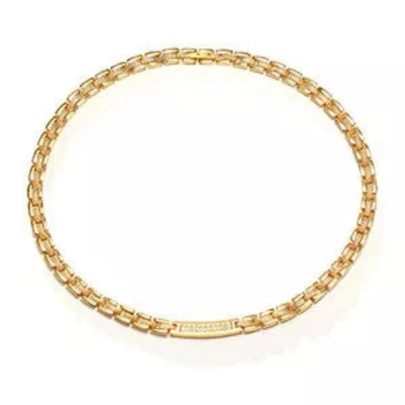 Genuine Titanium Gold Necklace for Women - Elegant & Hypoallergenic Jewelry Gift for Anniversary, Birthday & Special Occasions
