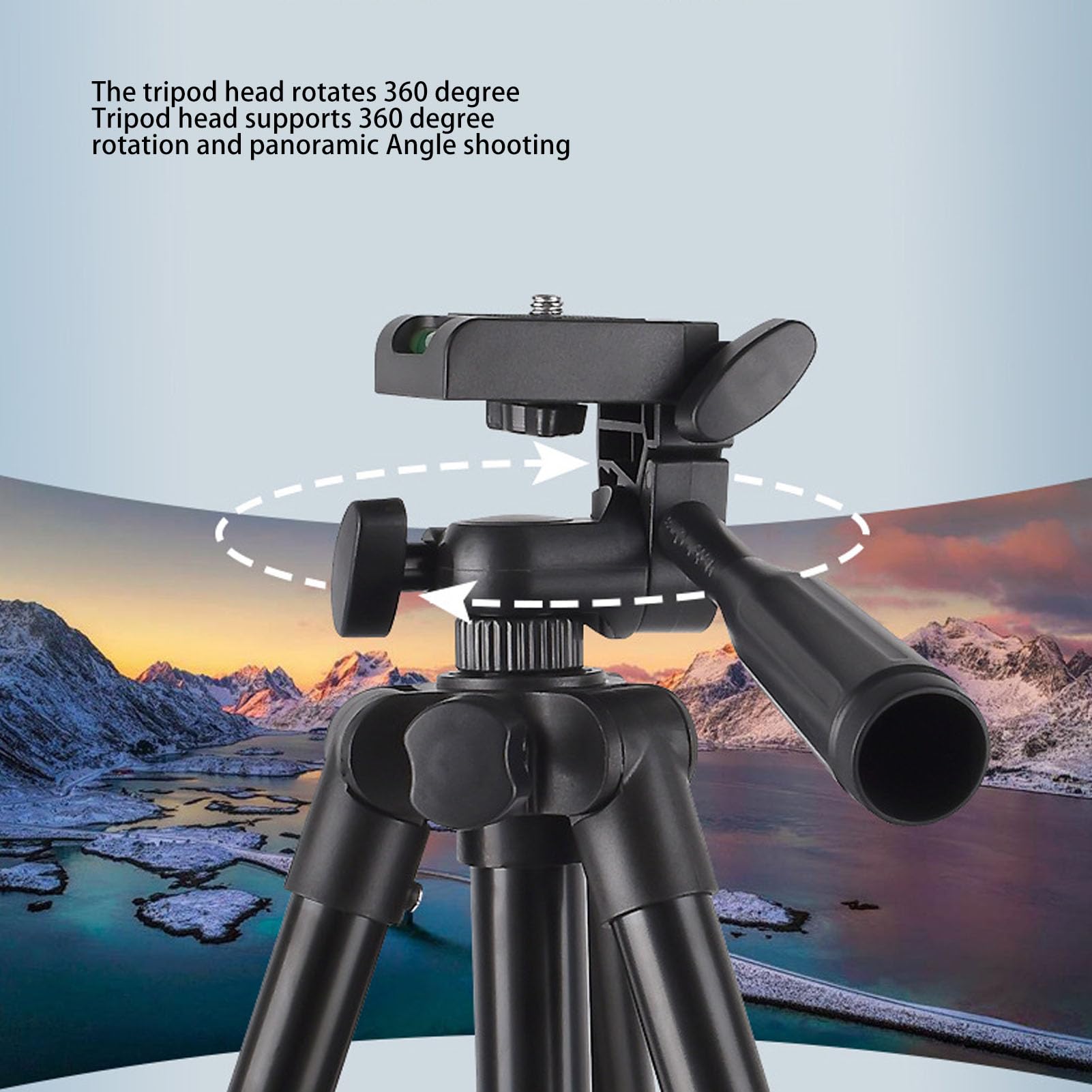 Beufee 40 Inch Lightweight Camera Tripod Stand with Carrying Bag - Extendible Tripod for DSLR Camera, Smartphone, Video Recording - Perfect for Travel, Vlogging, and Outdoor Photography