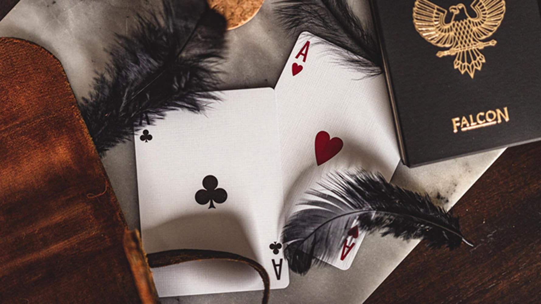Premium Falcon Playing Cards by Murphy's Magic - High-Quality Poker Cards for Magic Tricks, Cardistry & Casino Night Entertainment