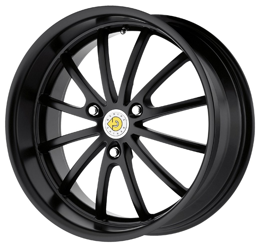 Wheel Darwin Matte Black Alloy Wheel 17x7.5 Inch 3x112mm Bolt Pattern - Perfect for Audi, VW, and European Car Upgrades