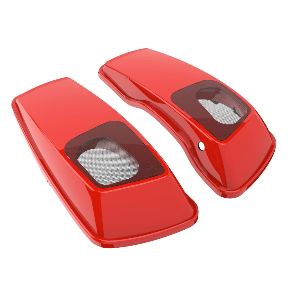 Premium Color-Matched 6x9 Saddlebag Speaker Lids for 2014+ Harley Davidson Touring Bikes - Perfect for Road Trips & Custom Audio Upgrades
