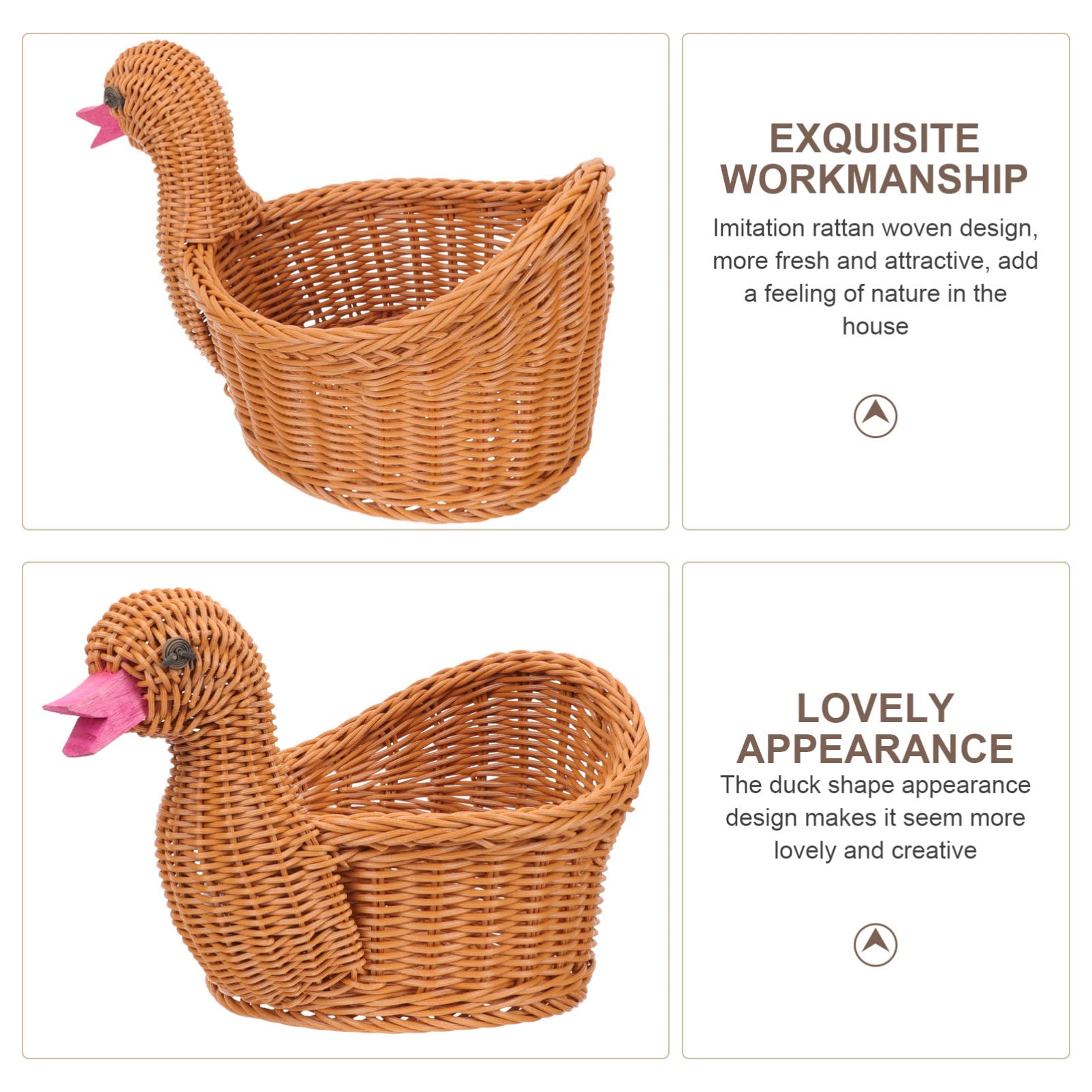 Stylish Cabilock Woven Storage Baskets - Multipurpose Oval Fruit & Bread Serving Basket for Home Kitchen, Restaurant Decor - Perfect for Organizing Produce, Displaying Bread, or Home Decoration