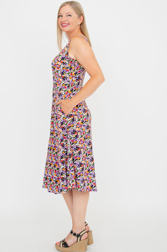 Evangelina Floral Summer Dress - Breathable Bamboo Fabric, Comfortable & Stylish for Women | Perfect for Beach Vacations, Brunch Dates & Casual Outings