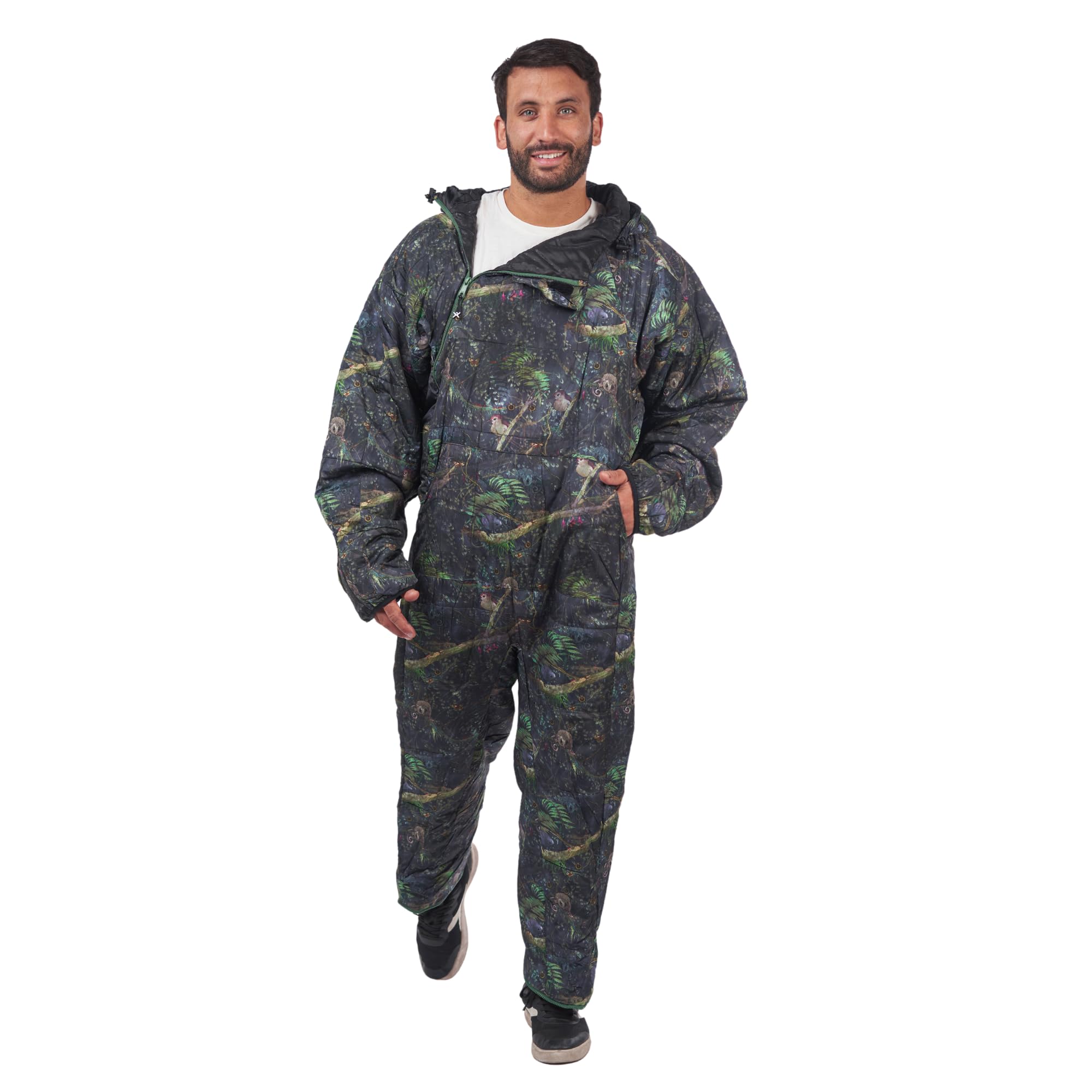 Selk'bag Lite Wearable Sleeping Bag - Lightweight & Portable for Camping, Hiking, Backpacking & Travel - Indoor/Outdoor Sleeping Bag Suit with Stuff Sack - 48-55°F Comfort Rating - Perfect for Cold Weather Adventures & Cozy Home Lounging
