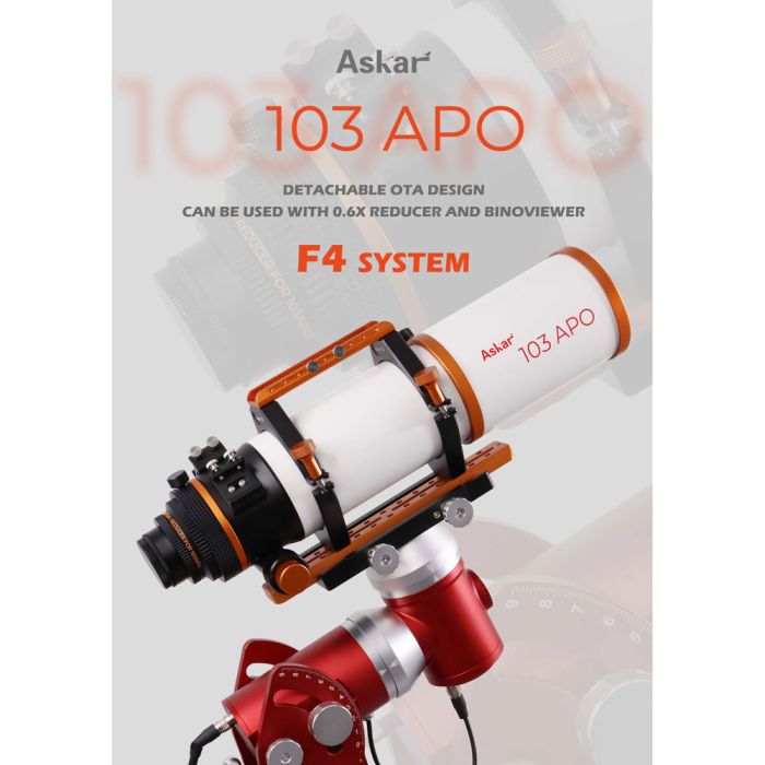 Askar 103APO Triplet Air Spaced Refractor Telescope OTA - Premium Astrophotography & Stargazing Equipment for Night Sky Observation