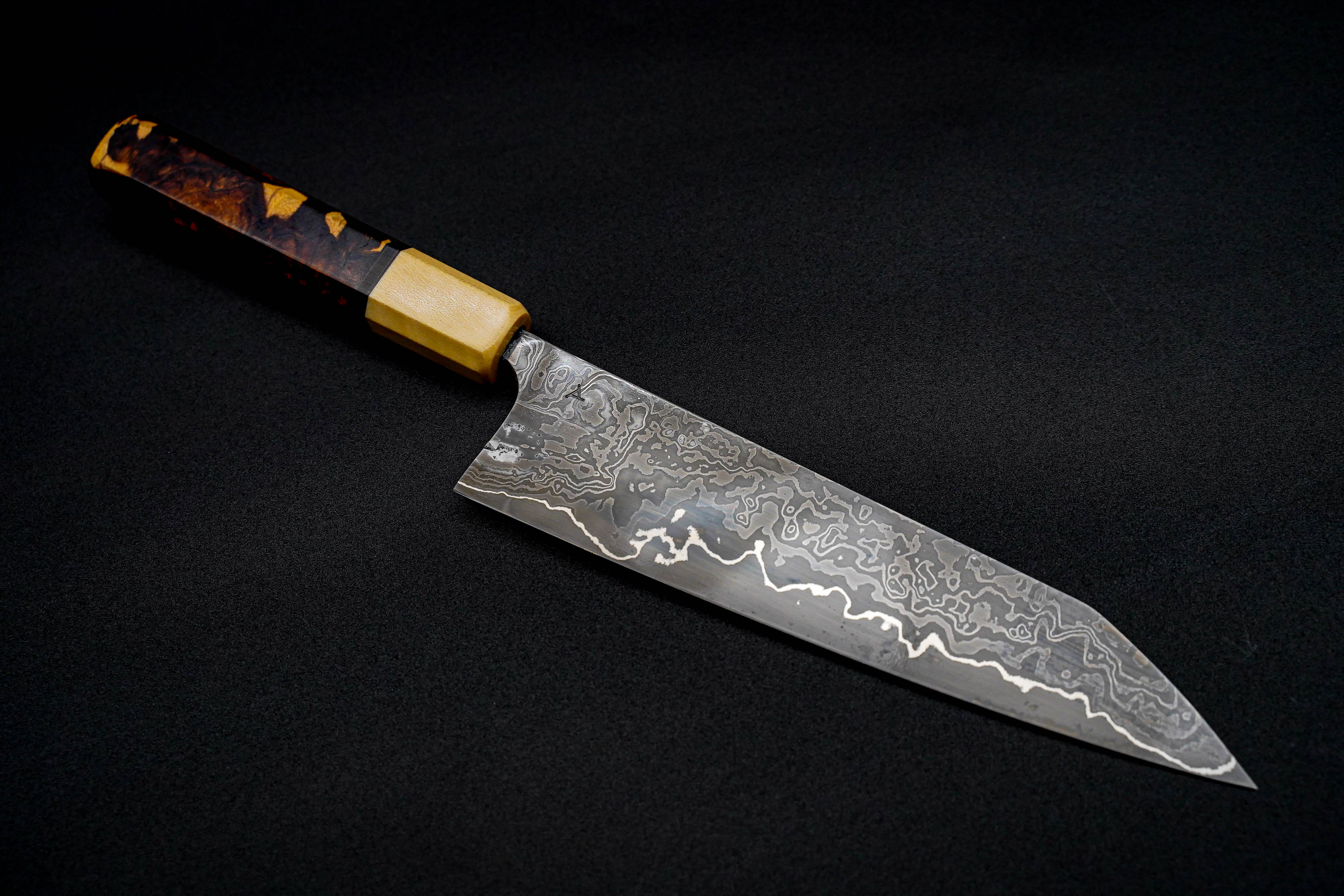 Premium Jamison Chopp 205mm Spicy White Gyuto Japanese Chef Knife - Perfect for Sushi, Meat Slicing & Precision Vegetable Cutting