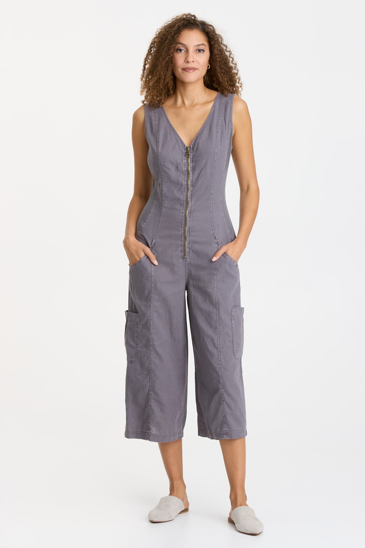 Linen Norris Jumpsuit for Women - Comfortable Summer Romper with Pockets | Casual Outfit for Beach, Travel & Everyday Wear
