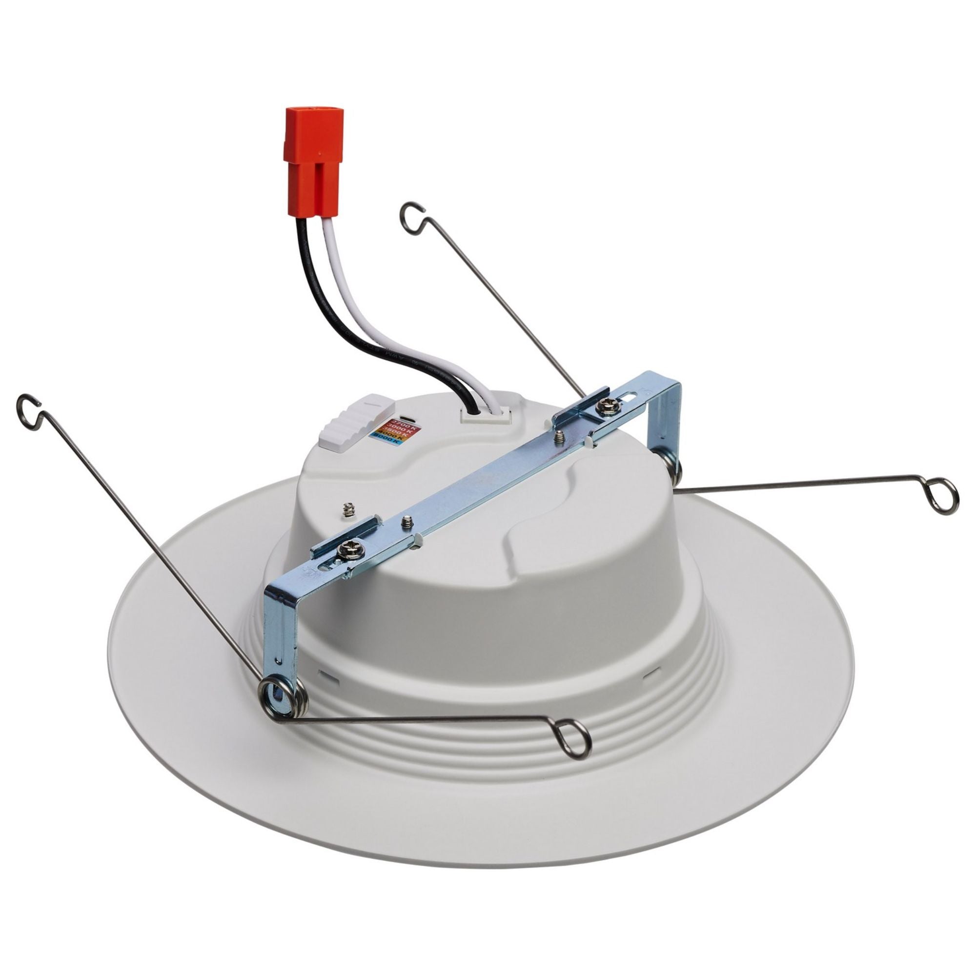 5/6 Inch Retrofit LED Recessed Can Light - 14W, 1200 Lumens, 5 Color Temperatures (2700K-5000K), White Baffle Trim - Energy Efficient Downlight for Living Room, Kitchen, Bedroom & Office Lighting