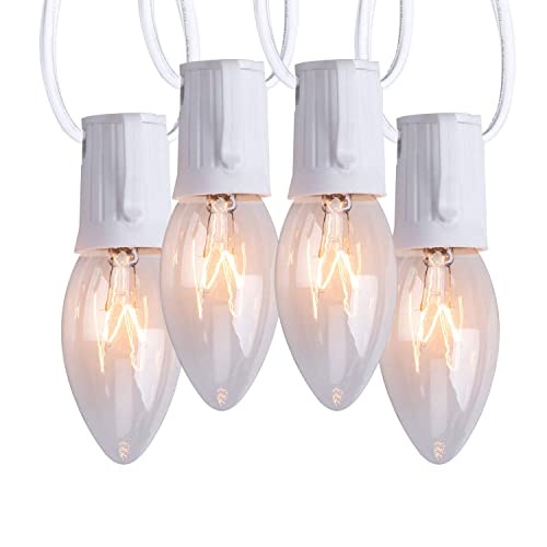 Clear Bulb White Wire