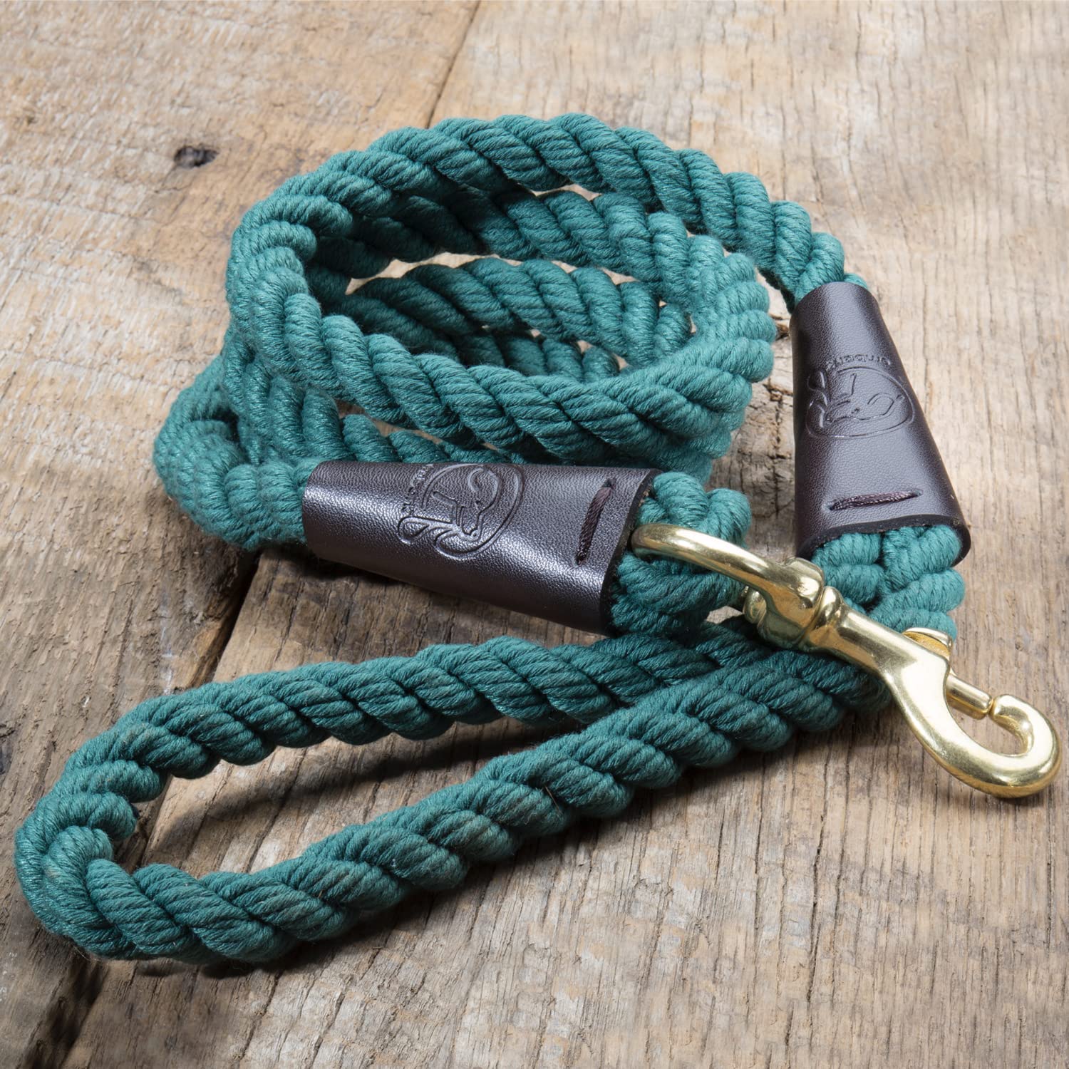 **Embark Pets Country Dog Rope Leash – Durable Braided Cotton Rope Leash for Small, Medium & Large Dogs – 4.5 FT Strong & Comfortable Dog Walking Leash (Forest Green) – Perfect for Hiking, Training & Daily Walks**