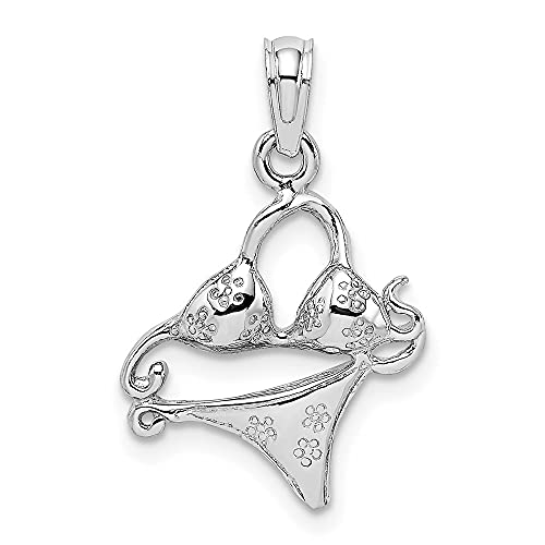14K Gold Bikini Charm Necklace - Elegant Summer Jewelry for Women - Perfect for Beach Vacations, Pool Parties & Gift Giving