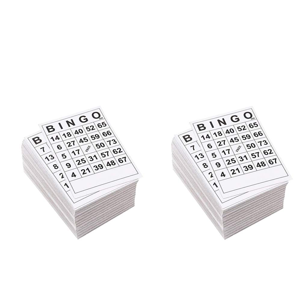 Bingo Game Cards - 120 Single-Sheet Disposable Cards with No Repeats | Perfect for Parties, Classroom Activities & Family Game Nights