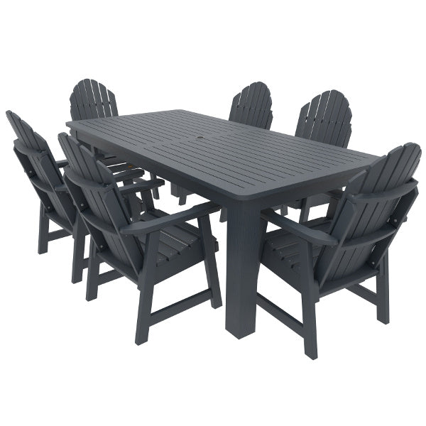 Muskoka 7-Piece Outdoor Bistro Dining Set - Patio Garden Cafe Table and Chairs for Backyard, Deck, Poolside & Balcony