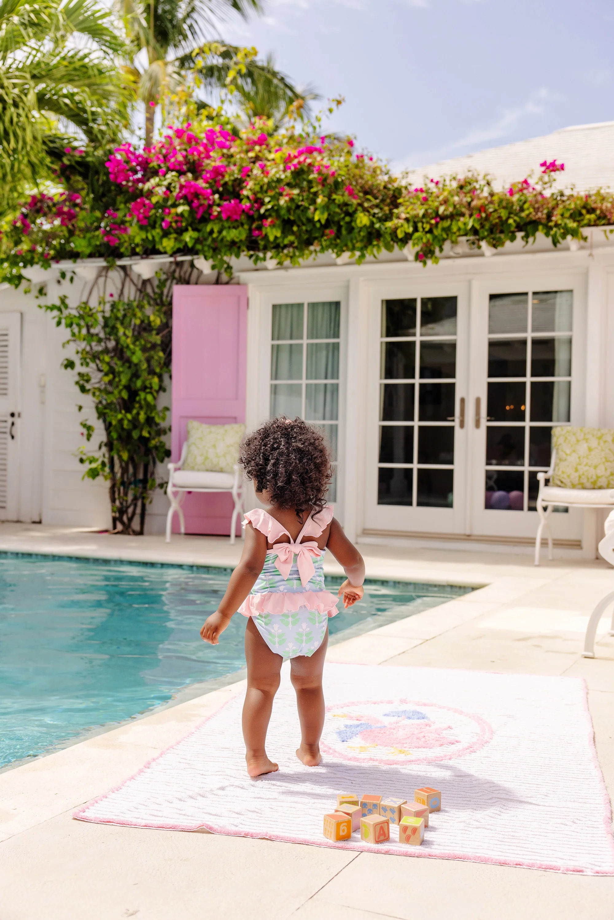 Beaufort Bonnet St. Lucia Swimsuit - Handmade Hand Block Printed Swimwear for Women | Beach Vacation, Pool Party & Summer Getaway