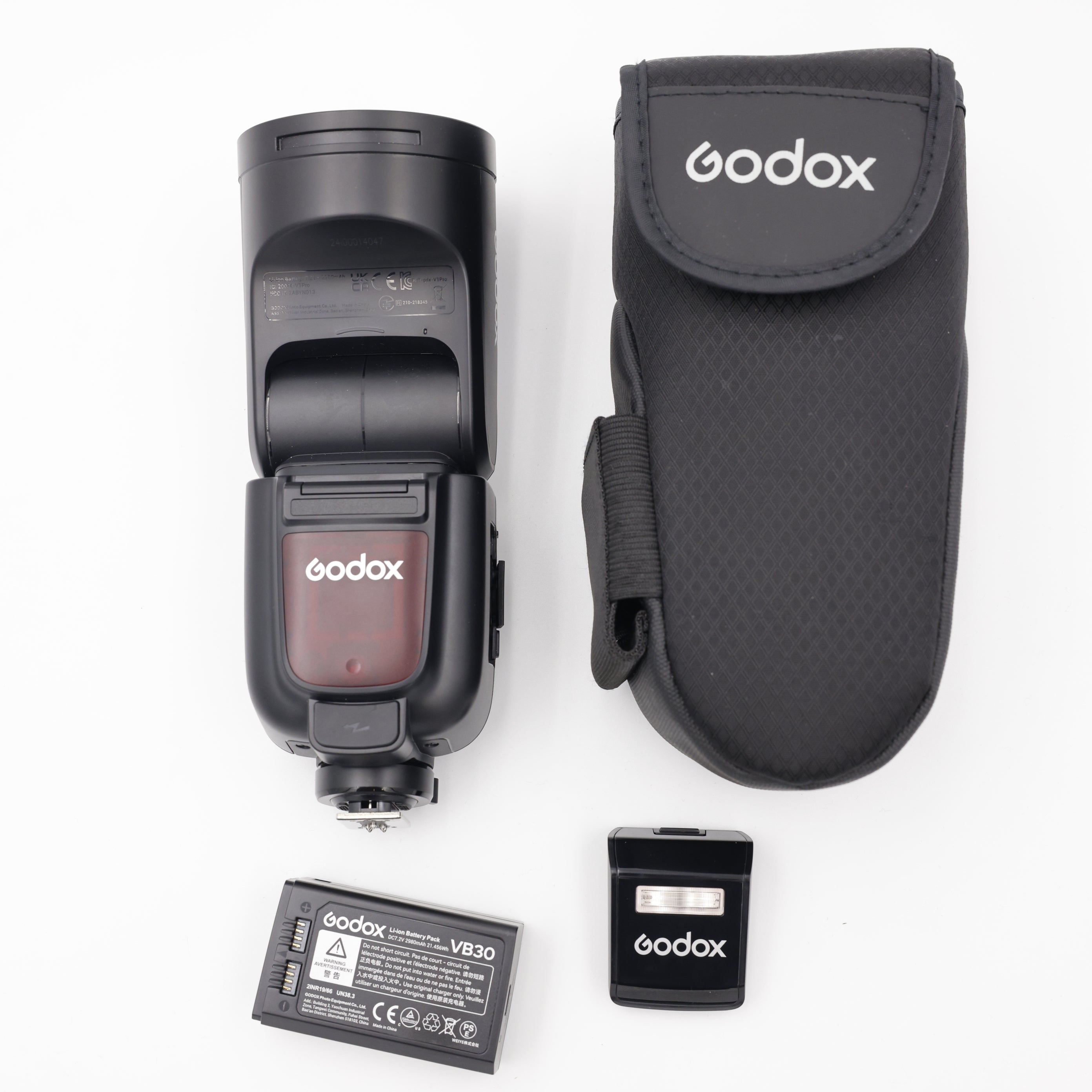 Used V1Pro TTL Li-ion Round Head Camera Flash for Canon DSLR - Perfect for Wedding, Portrait & Event Photography