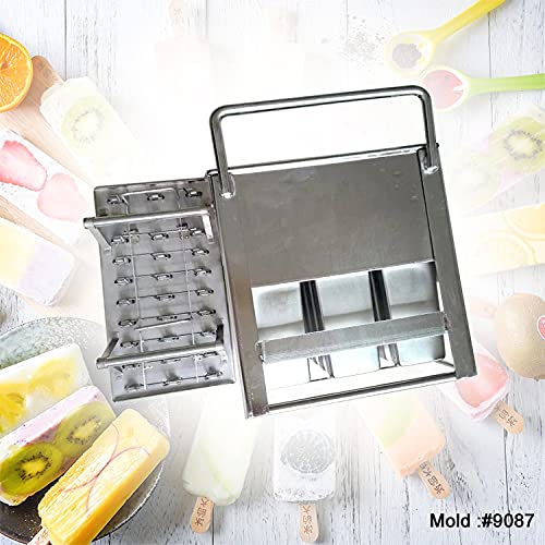 Premium Stainless Steel Ice Pop Molds Set - 30 Pcs Commercial-Grade Popsicle Makers with 110ml Capacity - Perfect for Homemade Frozen Treats, Party Snacks & Summer Desserts
