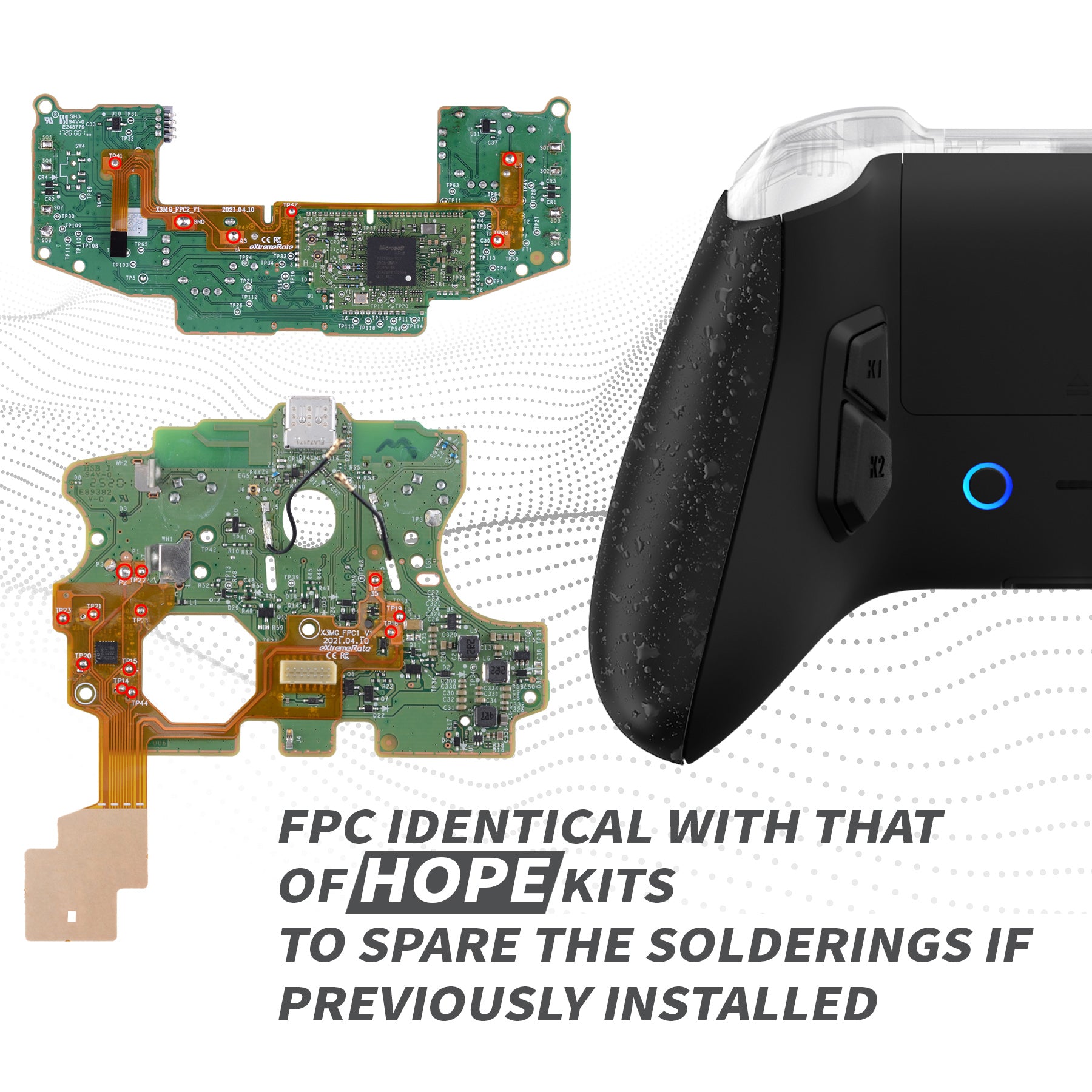 eXtremeRate VICTOR X Remap Kit for Xbox Series X/S Controller - Textured Black (RTX3P005) | Customizable Back Buttons for Gaming Performance | Perfect for FPS, Racing & Competitive Gaming