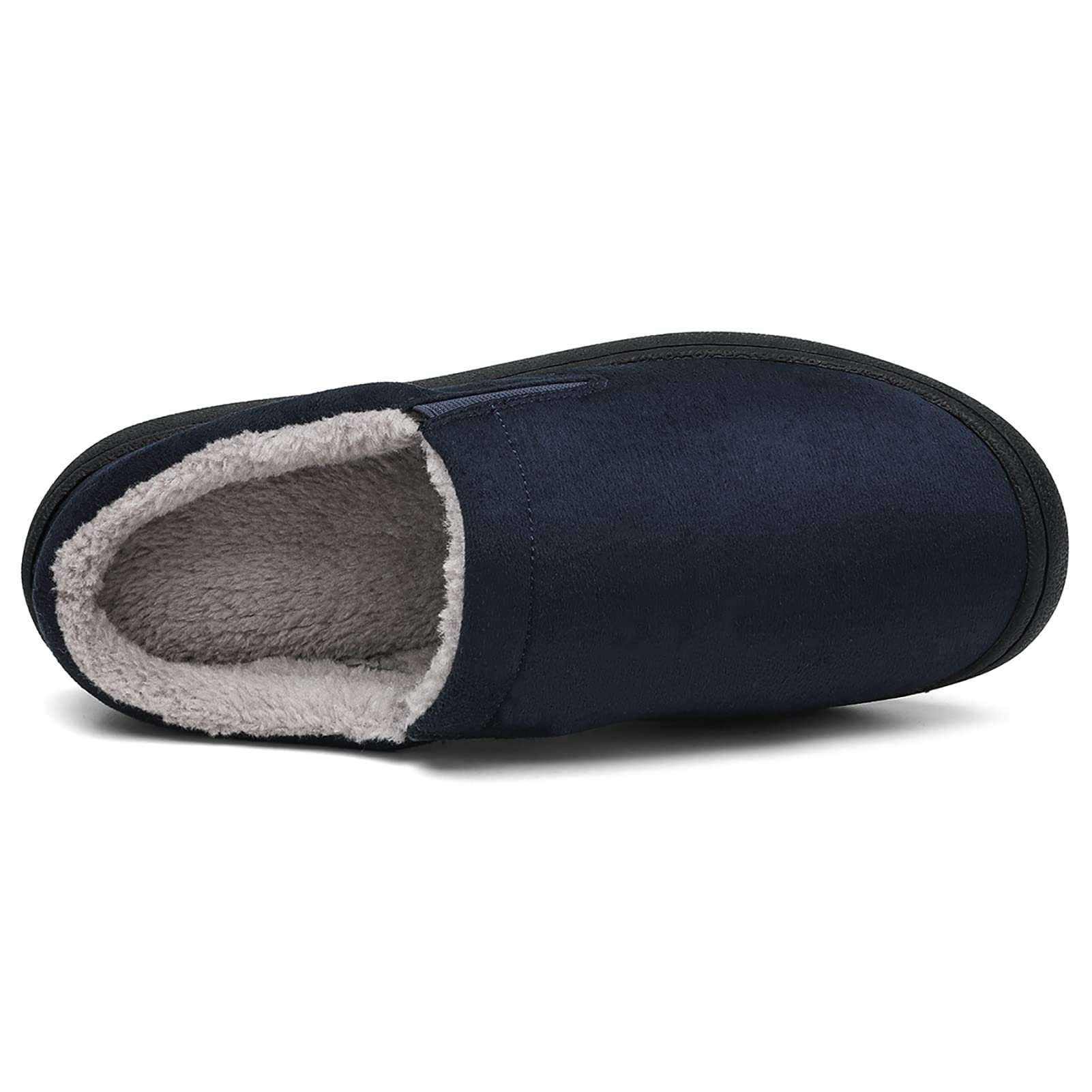 Men's Winter Foam House Slippers - Microsuede Indoor/Outdoor Warm Slip-On Shoes for Home, Office & Travel - Cozy Comfort for Cold Weather & Relaxation
