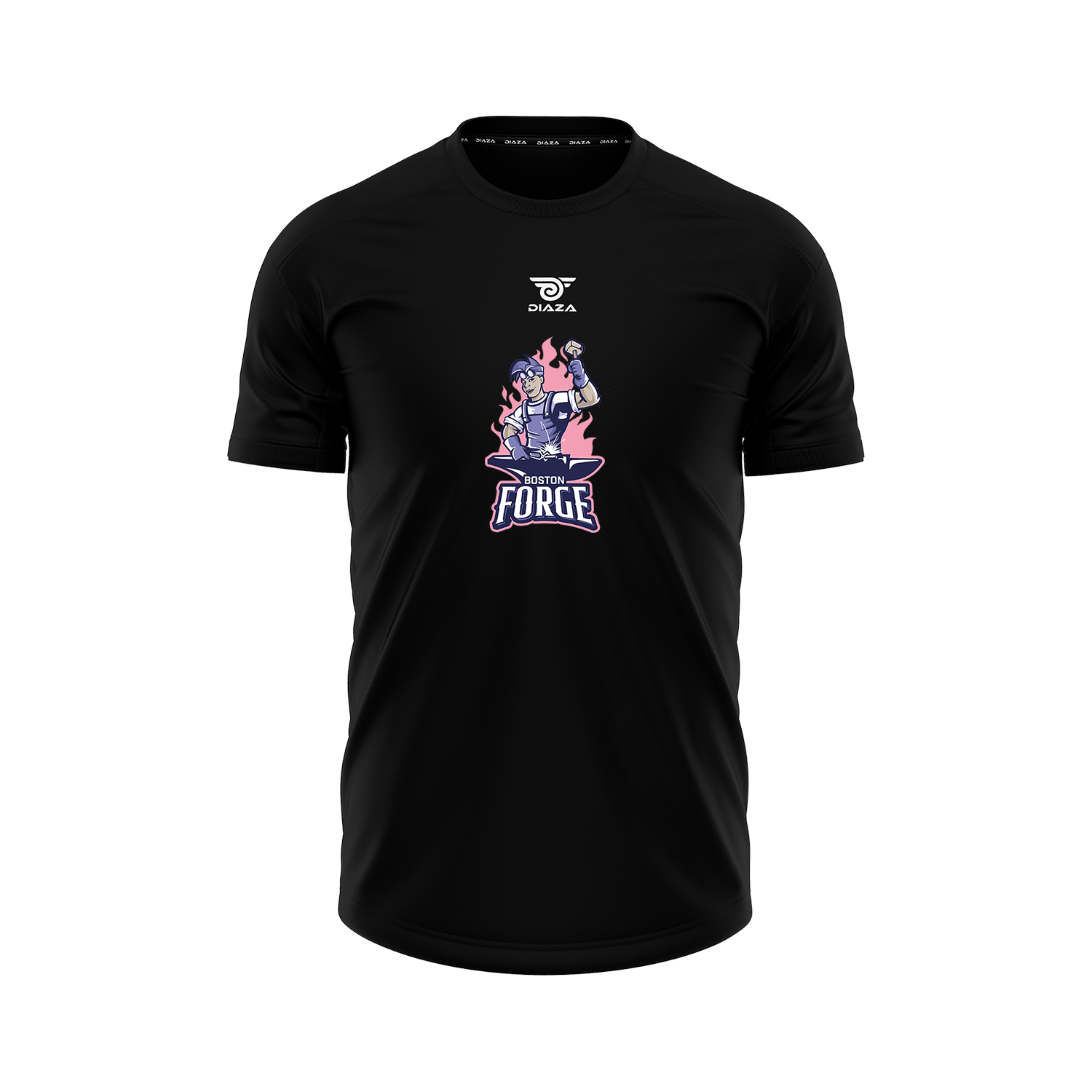Boston Forge Fan T-Shirts for Men & Women - Black Cotton Tee for Sports, Casual Wear & Gifts