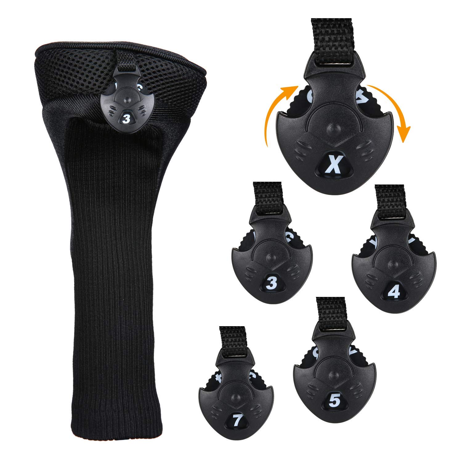 Premium Golf Club Head Cover Set with Stand Bag - Waterproof & Durable Protection for Irons, Woods & Putter - Perfect for Golf Course, Driving Range & Travel | Golf Accessories for Men & Women