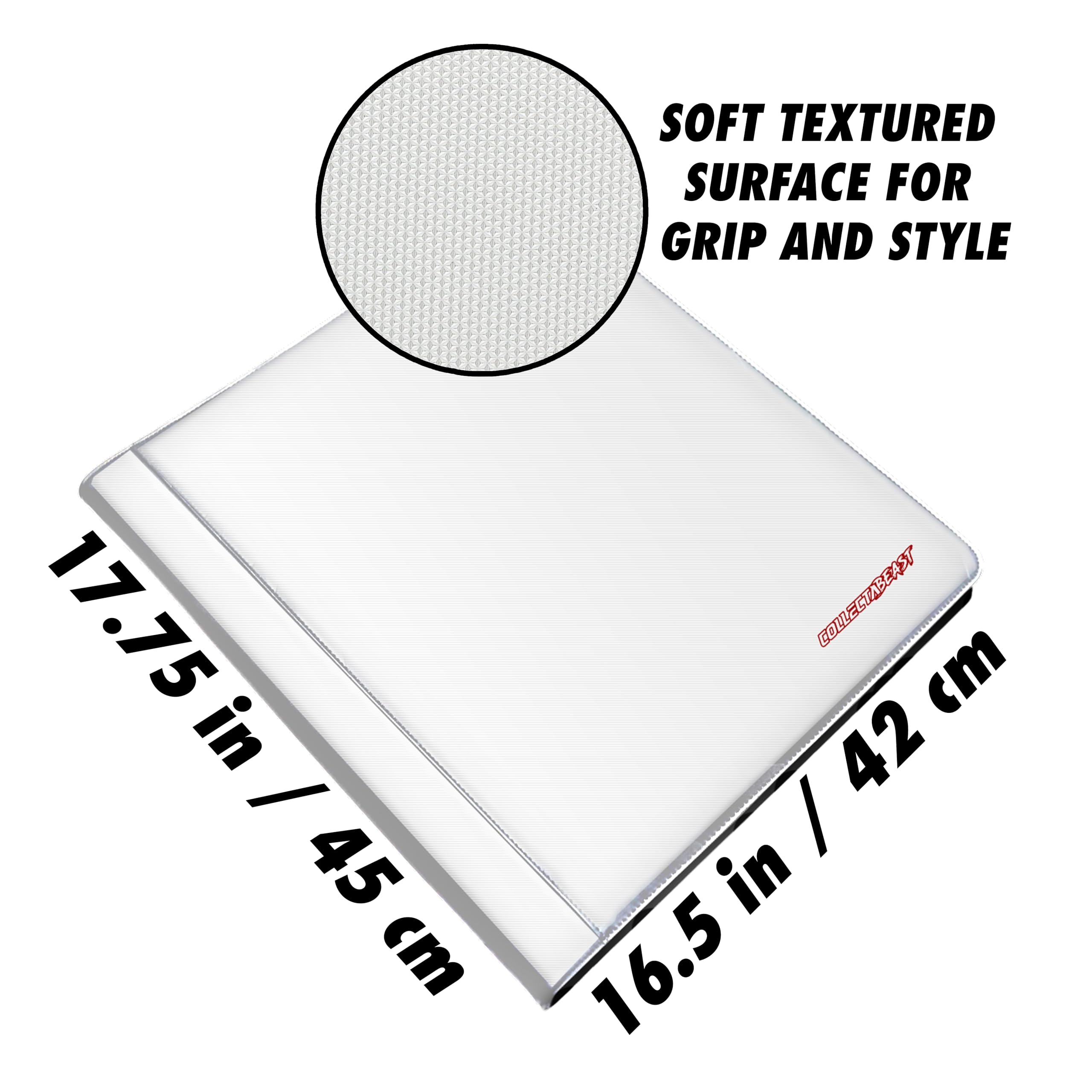 1280+ Cards 20 Pocket Card Binder Album - Side Loading Trading Card Sleeves for Pokemon, Sports, Yugioh, MTG & TCG Collectors - Durable White Card Storage for Gaming, Collecting & Organizing