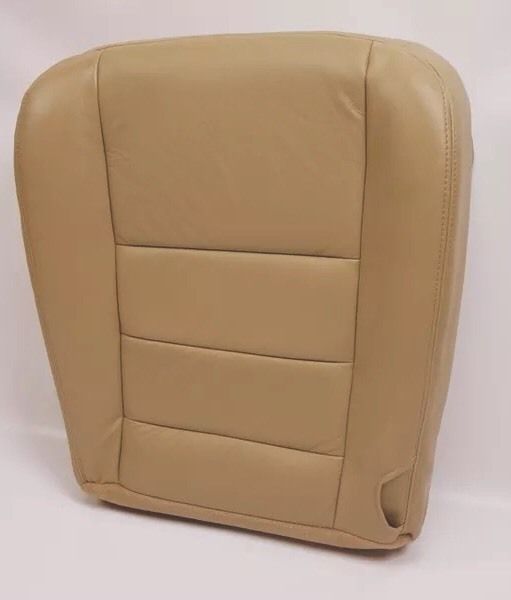 2002-2006 Ford F250 F350 Genuine Leather Bottom Seat Cover - Tan Color | Perfect for Truck Drivers & Road Trips | Durable & Comfortable Replacement Seat Cover