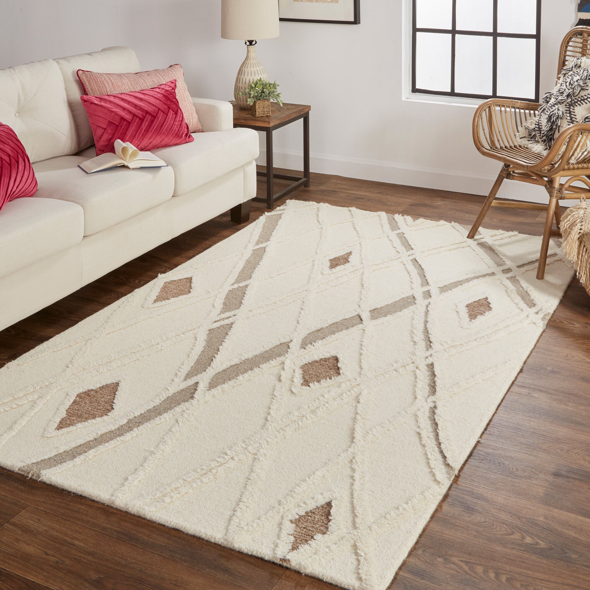 Anica Soft Plush Brown Area Rug - Perfect for Living Room, Bedroom, and Home Decor