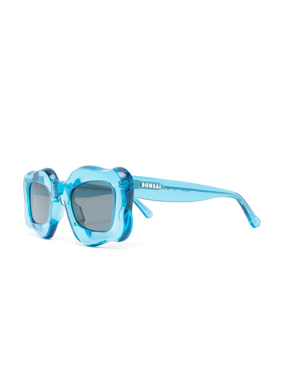 Stylish Bonsai Sunglasses - Clear Blue Lens UV Protection - Perfect for Outdoor Activities, Beach, and Driving