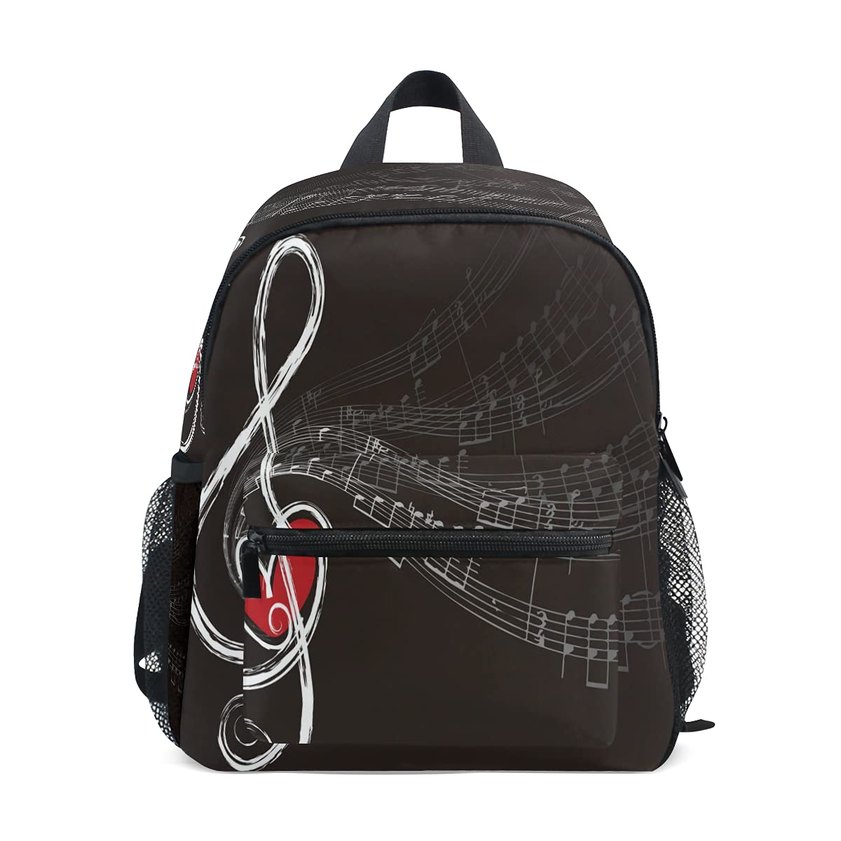 Music Note Kids Backpack - Treble Clef School Bookbag for Toddler Boys & Girls, Teens - Lightweight Durable Backpack for Preschool, Kindergarten, Music Class & Daily Use
