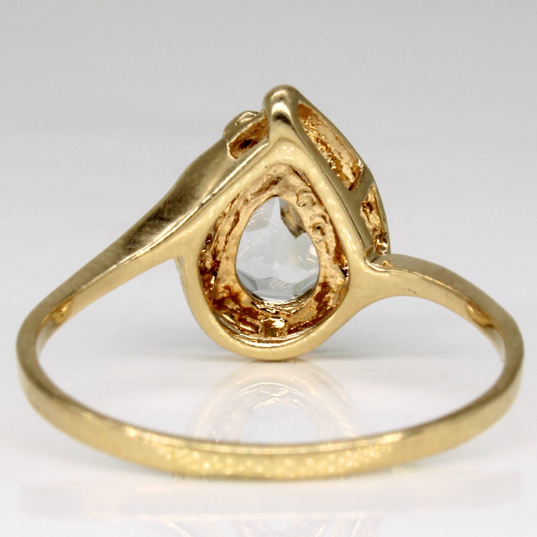 0.70ct Synthetic Aquamarine & 0.01ct Diamond Ring - Size 8.5 | Elegant Birthstone Jewelry for Women | Perfect for Weddings, Anniversaries & Special Occasions